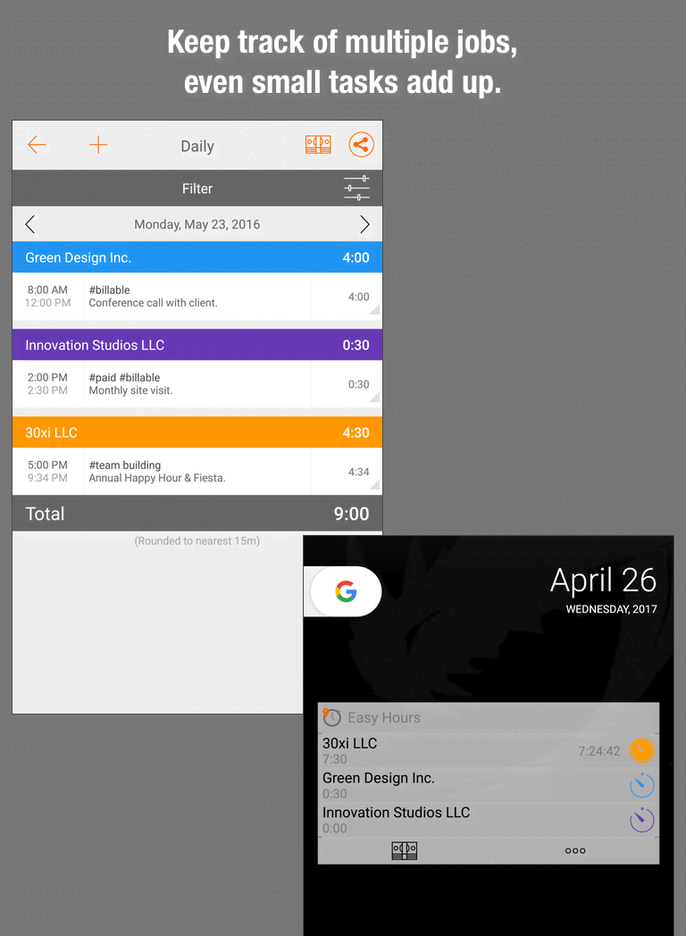 Easy Hours Timesheet Timecard screenshot 3