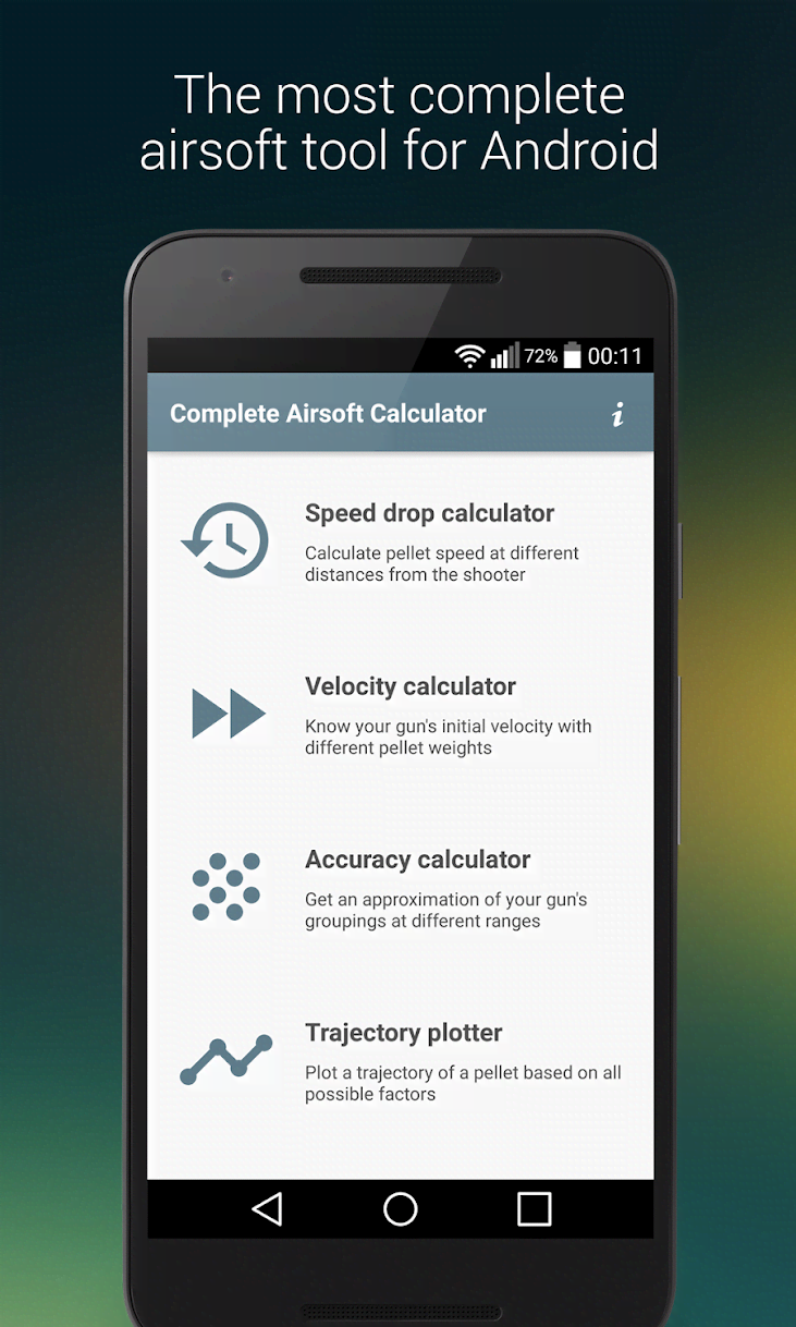 Airsoft Ballistics Calculator screenshot 1