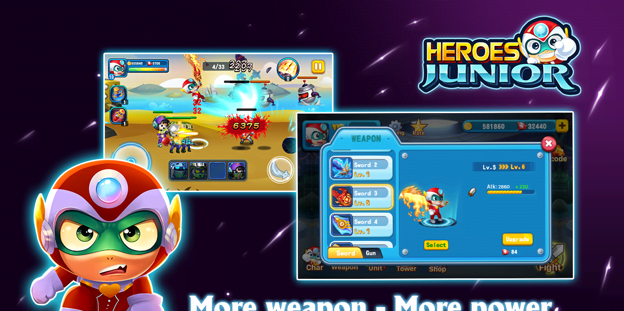 SuperHero Junior - Galaxy Wars Offline Game screenshot 3