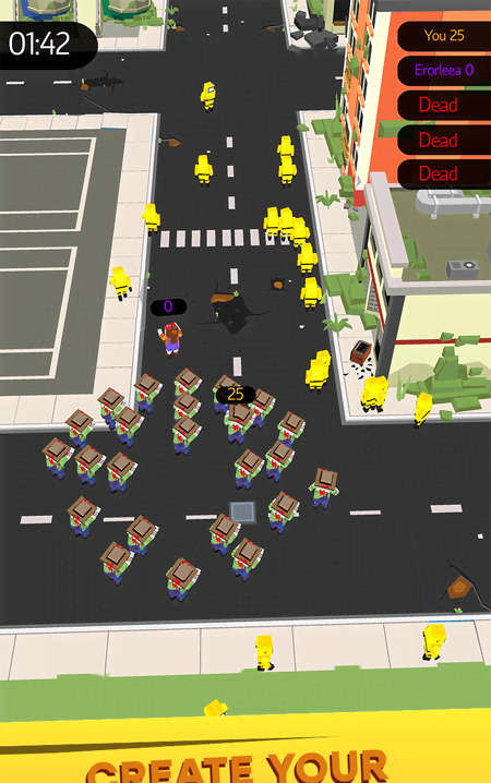 Zombie Crowd in City after Apocalypse screenshot 1