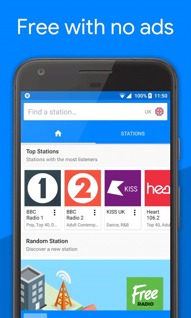 Radiogram - FM Radio, Music & Sports Radio screenshot 1