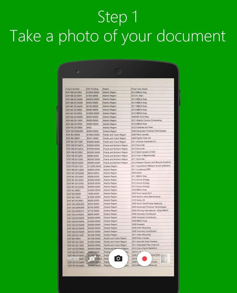 Image to Excel - Document Scanner with OCR screenshot 2