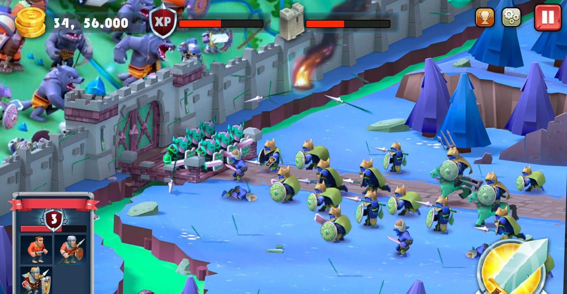 Castle Defense-Soldier tower defense strategy game screenshot 1