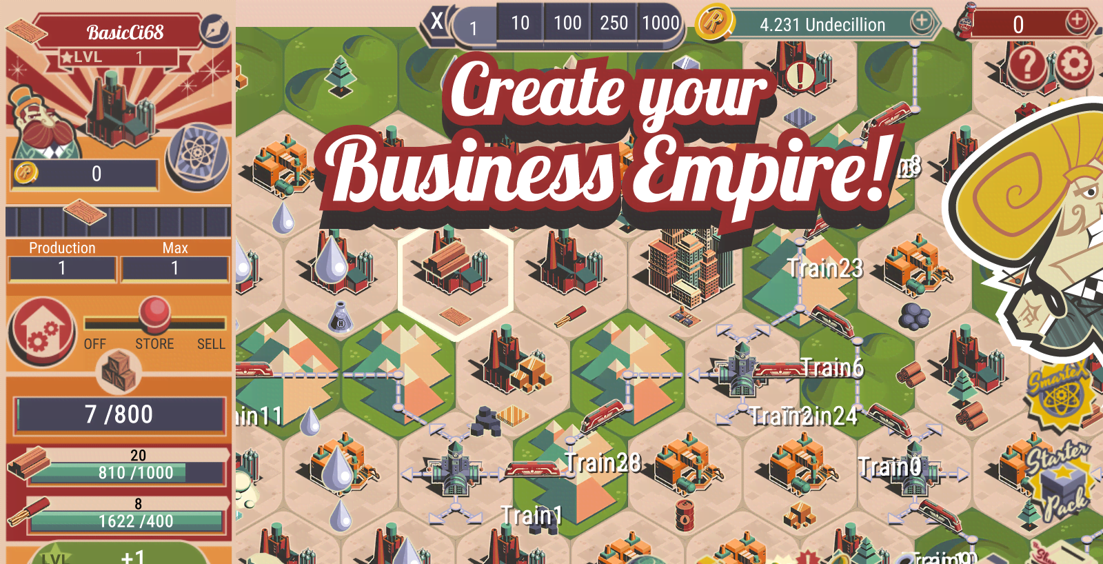 Rocket Valley Tycoon - Idle Resource Manager Game screenshot 1