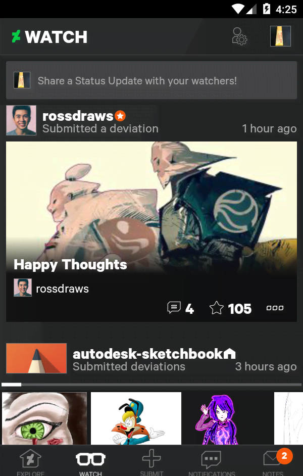 DeviantArt screenshot 3