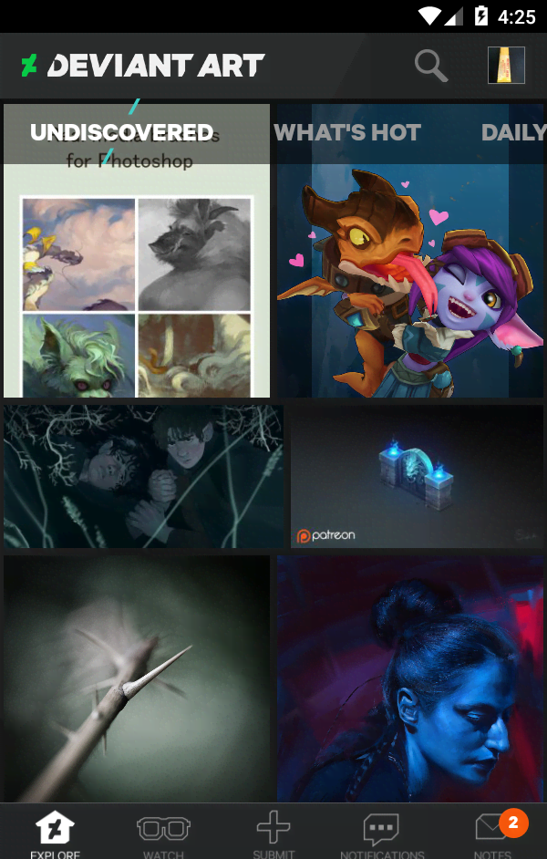 DeviantArt screenshot 2