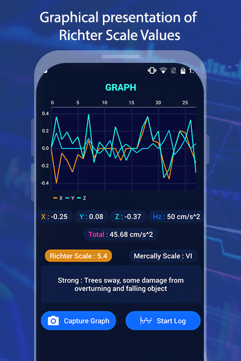 Vibration & Seismometer screenshot 1