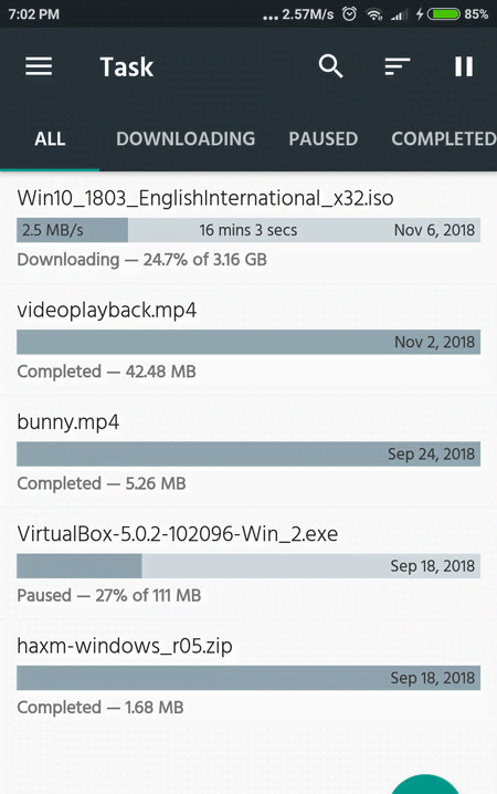 Watercat – Download Manager for Android screenshot 1