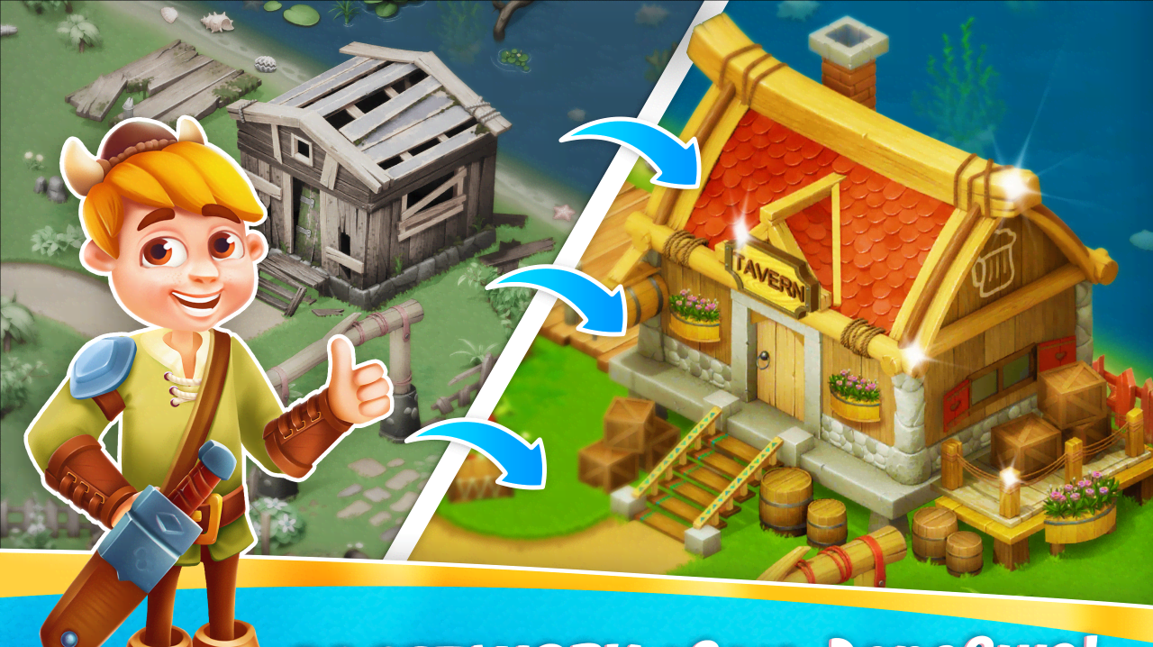 Bubble Quest of Vikings - POP Bubble Shooter gameplay screenshot 1
