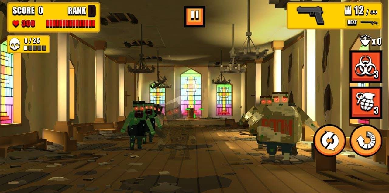 Pixel Zombie Hunter gameplay screenshot 1