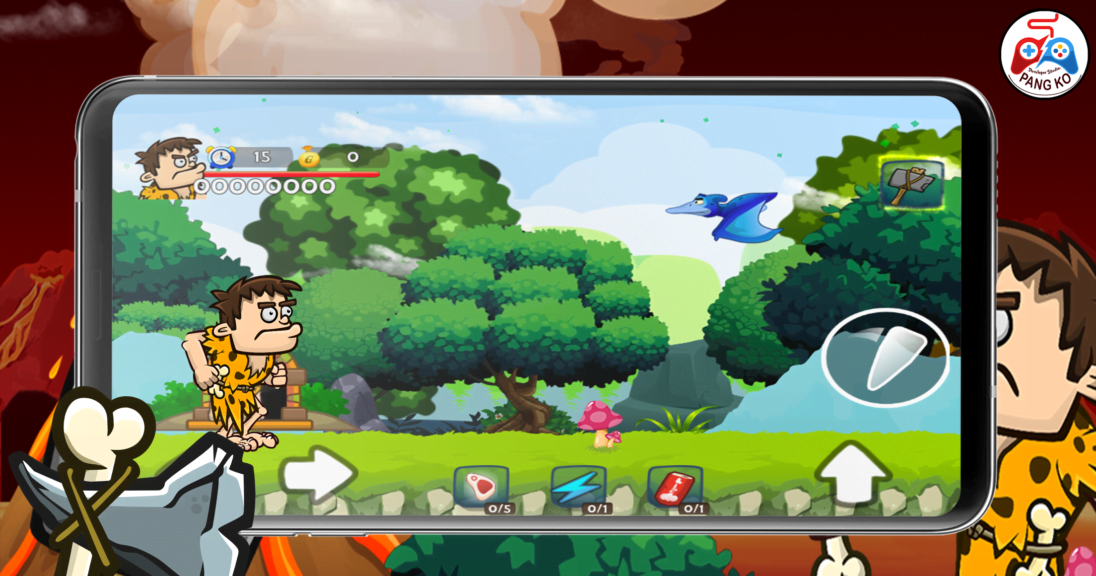 Caveman Hero Adventure Game screenshot 2