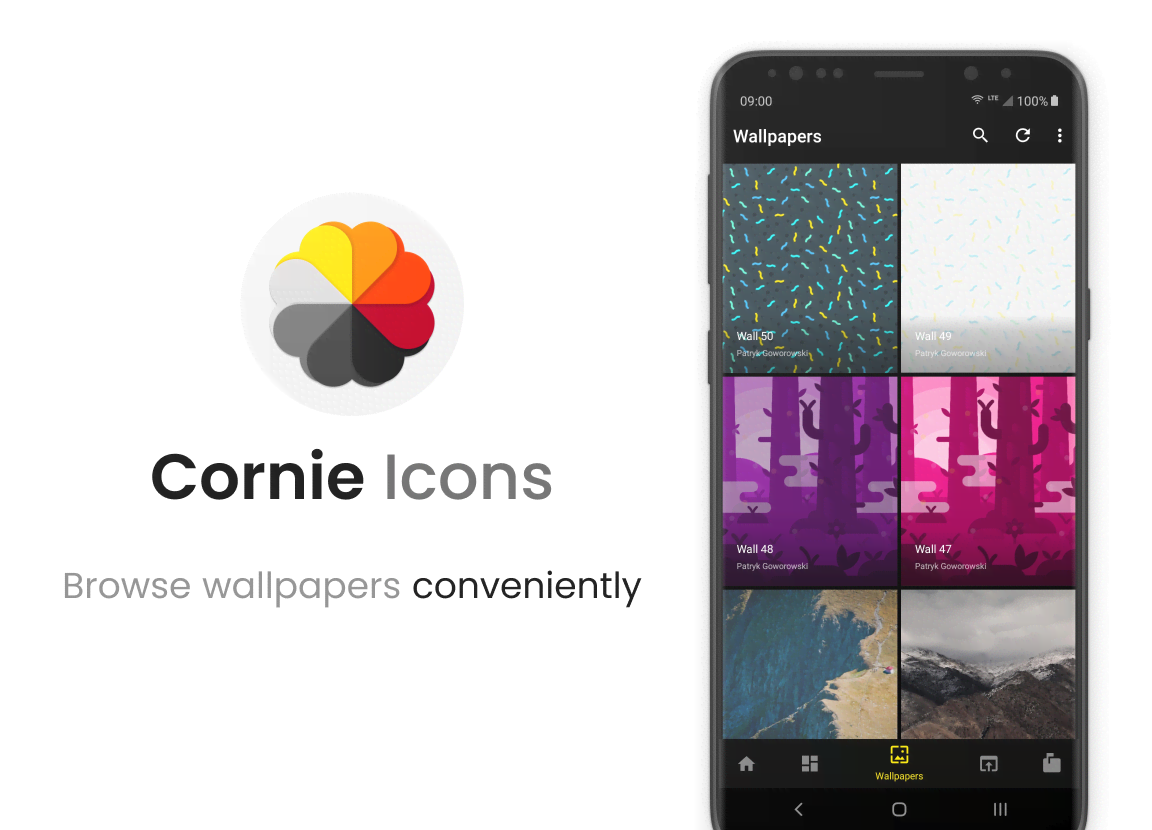 Third preview of Cornie icons