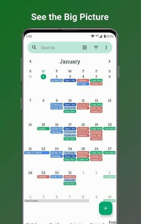 Fossify Calendar screenshot 1
