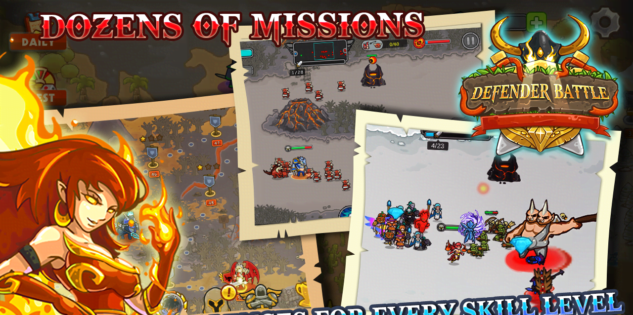 Defender Battle: Hero Kingdom Wars - Strategy Game screenshot 2