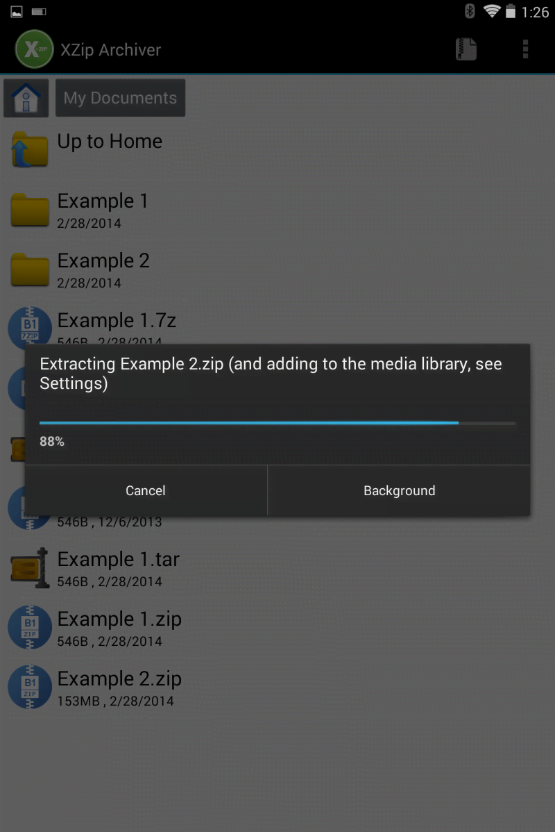 XZip - zip unzip unrar utility screenshot 1