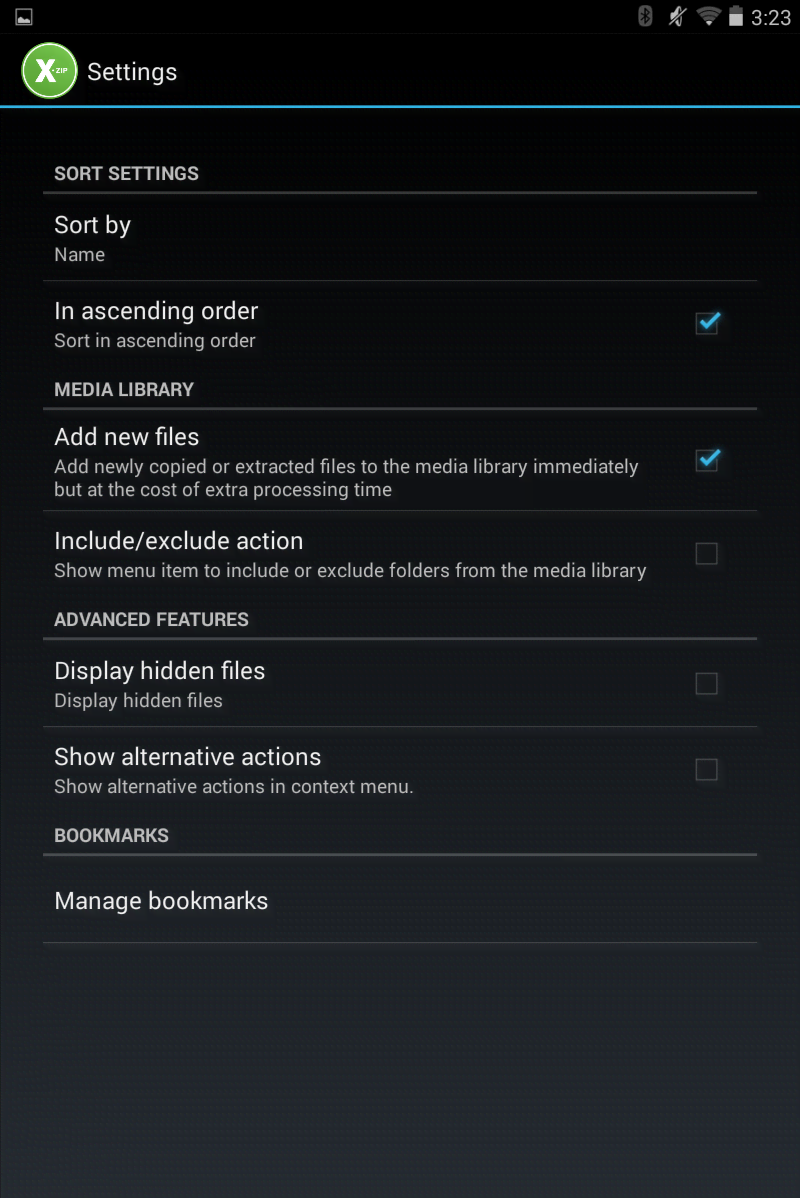 XZip - zip unzip unrar utility screenshot 4