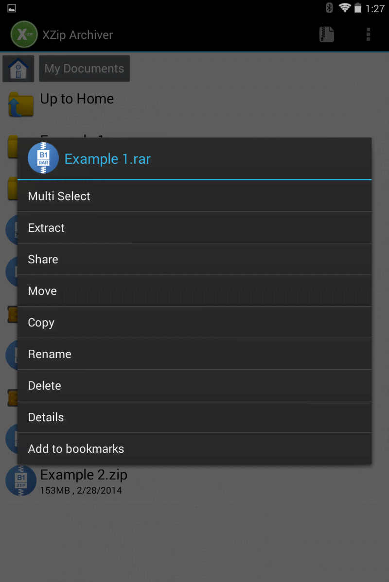 XZip - zip unzip unrar utility screenshot 2