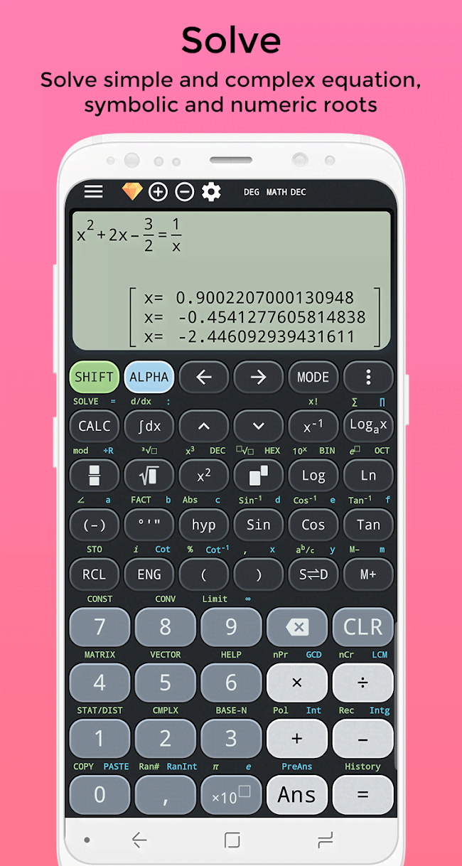Complex Calculator & Solve for X TI-36 TI-84 Plus screenshot 3