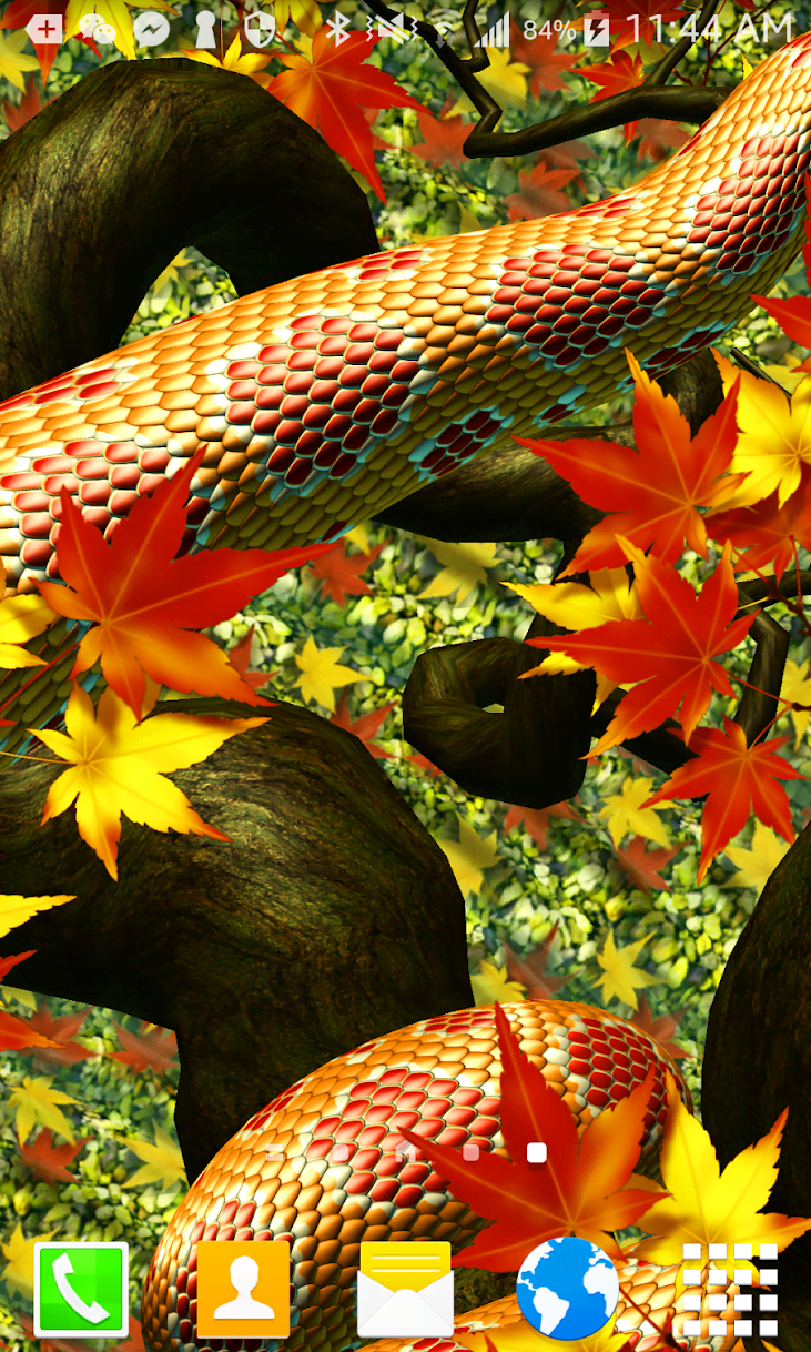Snake Peek - 3D Snake Live Wallpapers screenshot 1