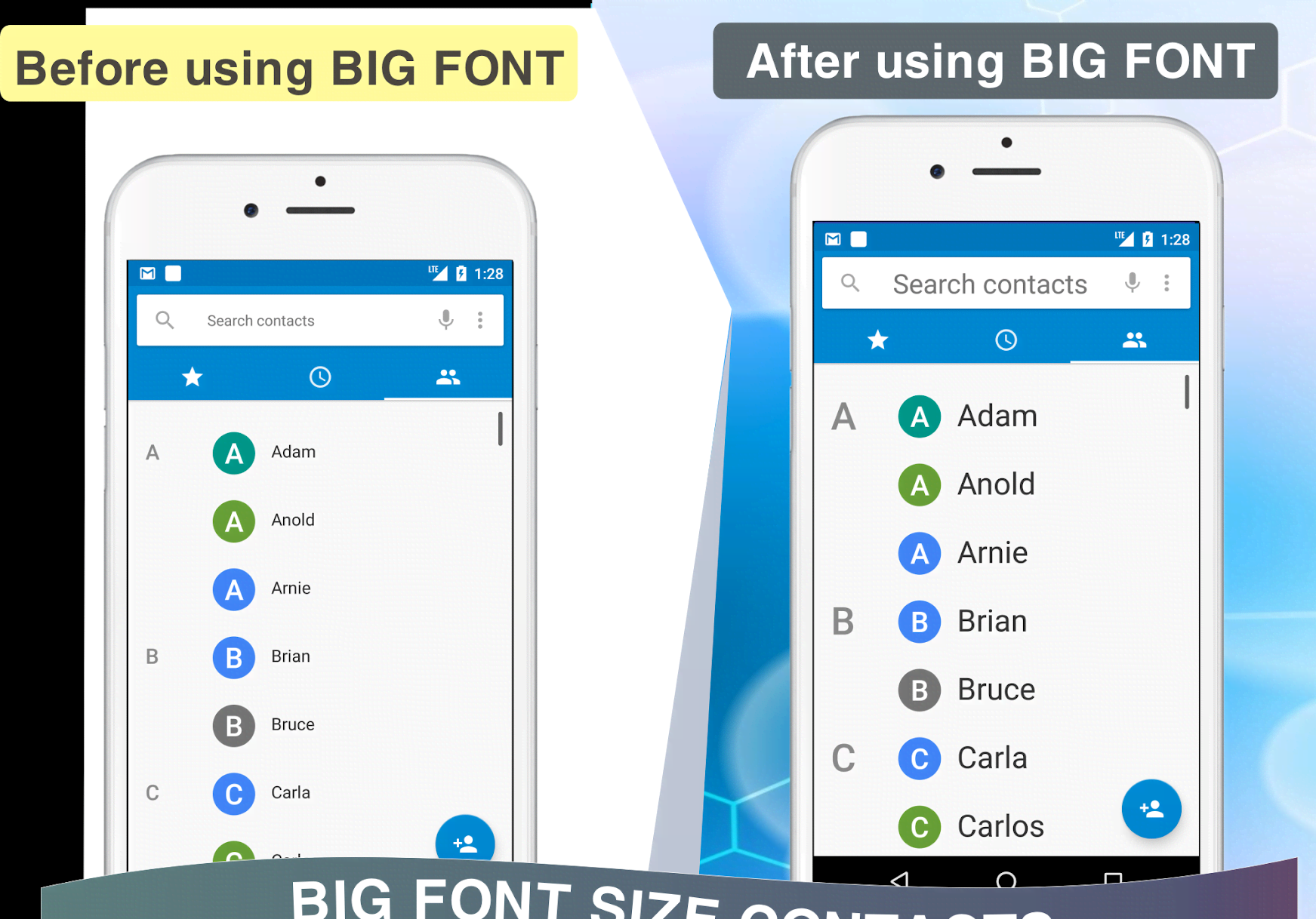 Big Font - Font Size Changer - Bigfont screenshot 1