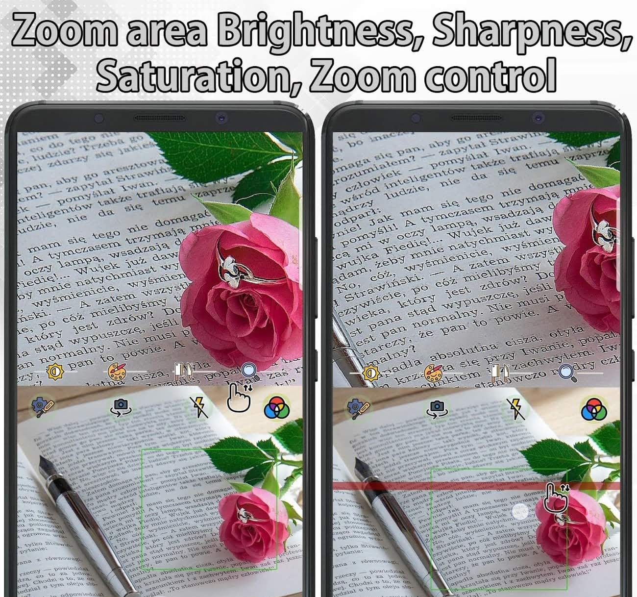 Dual Screen Magnifier - Reading Glass screenshot 1