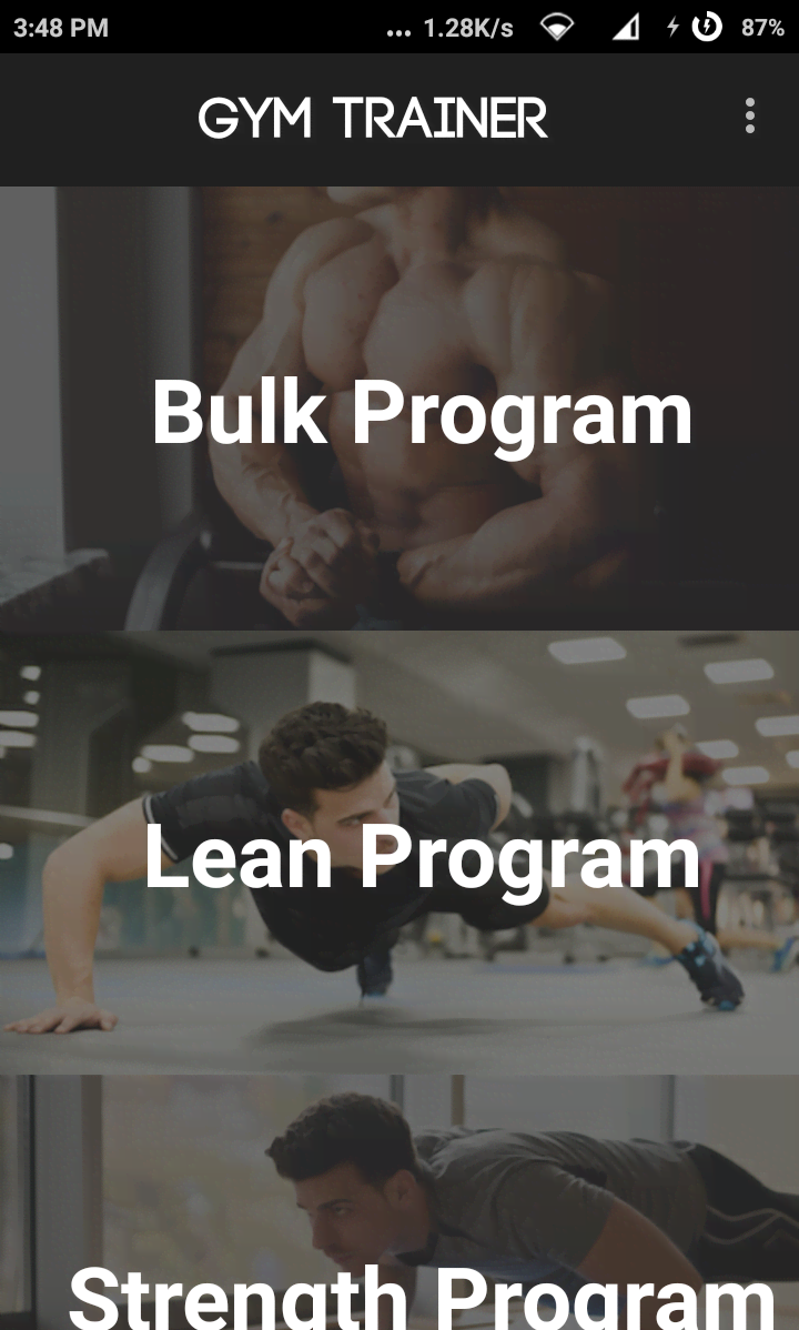Gym Trainer Pro Screenshot 1