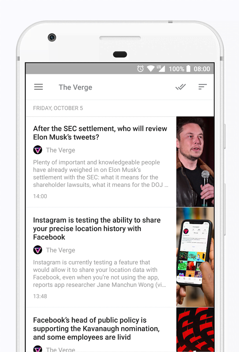 Readably - RSS | Feedbin, Inoreader and Fever API screenshot 1