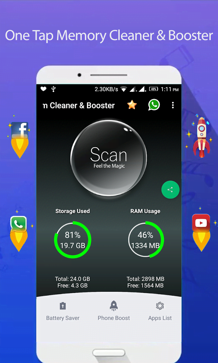 Ram Cleaner Pro screenshot 1