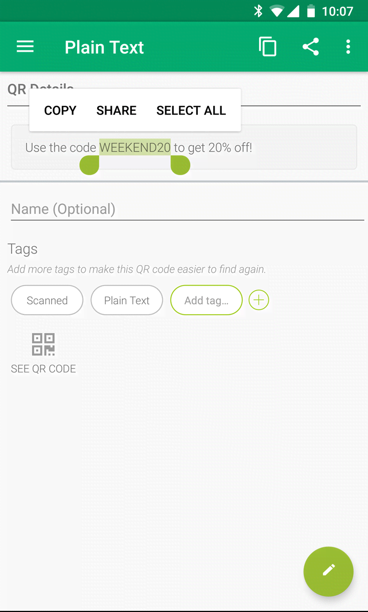 QR Droid Code Scanner screenshot 4