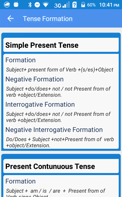 Tense with Exercise screenshot 4