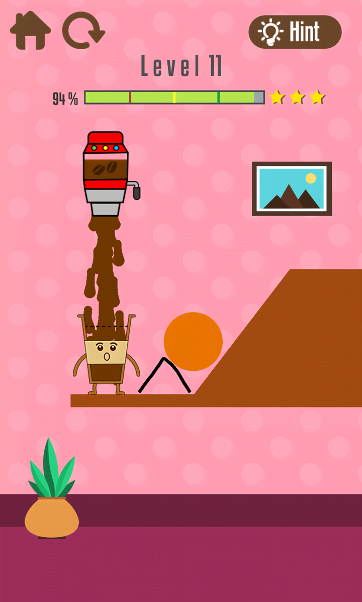 Where's My Coffee? Draw Line screenshot 3