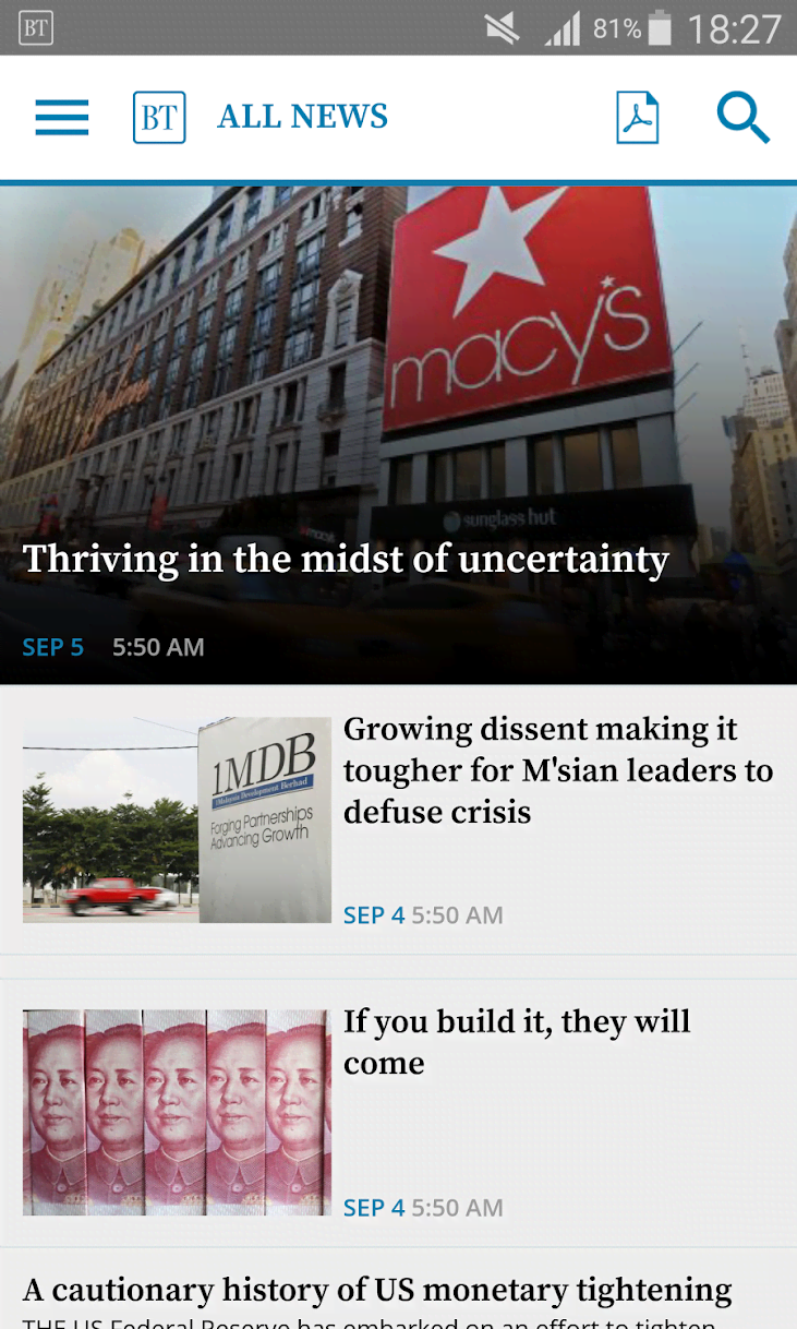 The Business Times screenshot 1