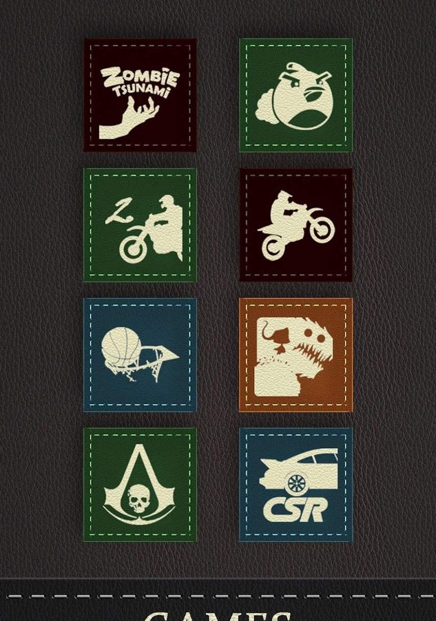 Texture Leather - Icon Pack UX Theme screenshot 4