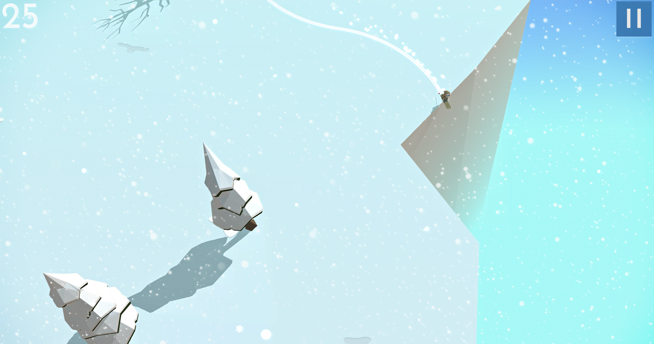 Mountain Dash - Endless Skiing Race gameplay screenshot 3