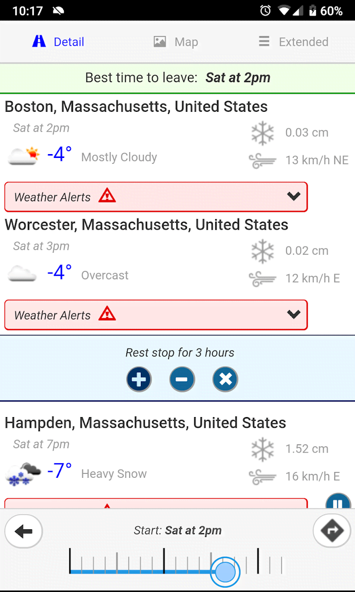 Weather Route screenshot 3