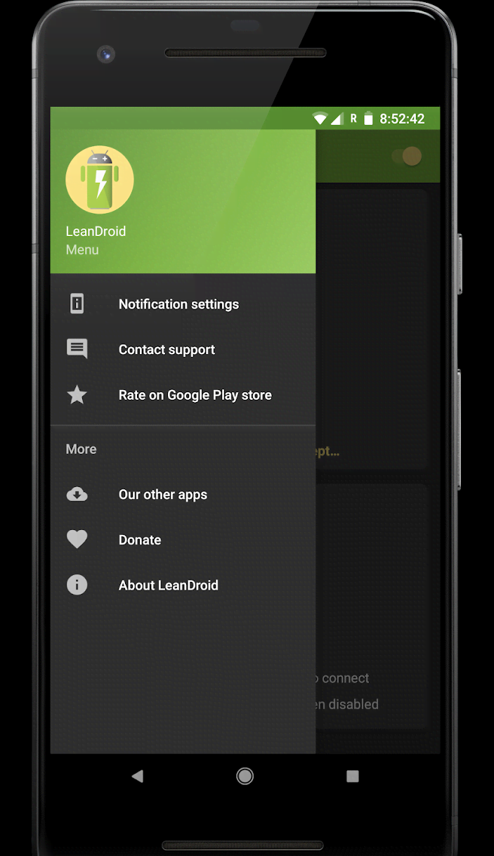 LeanDroid Most Advanced Battery Saver screenshot 1