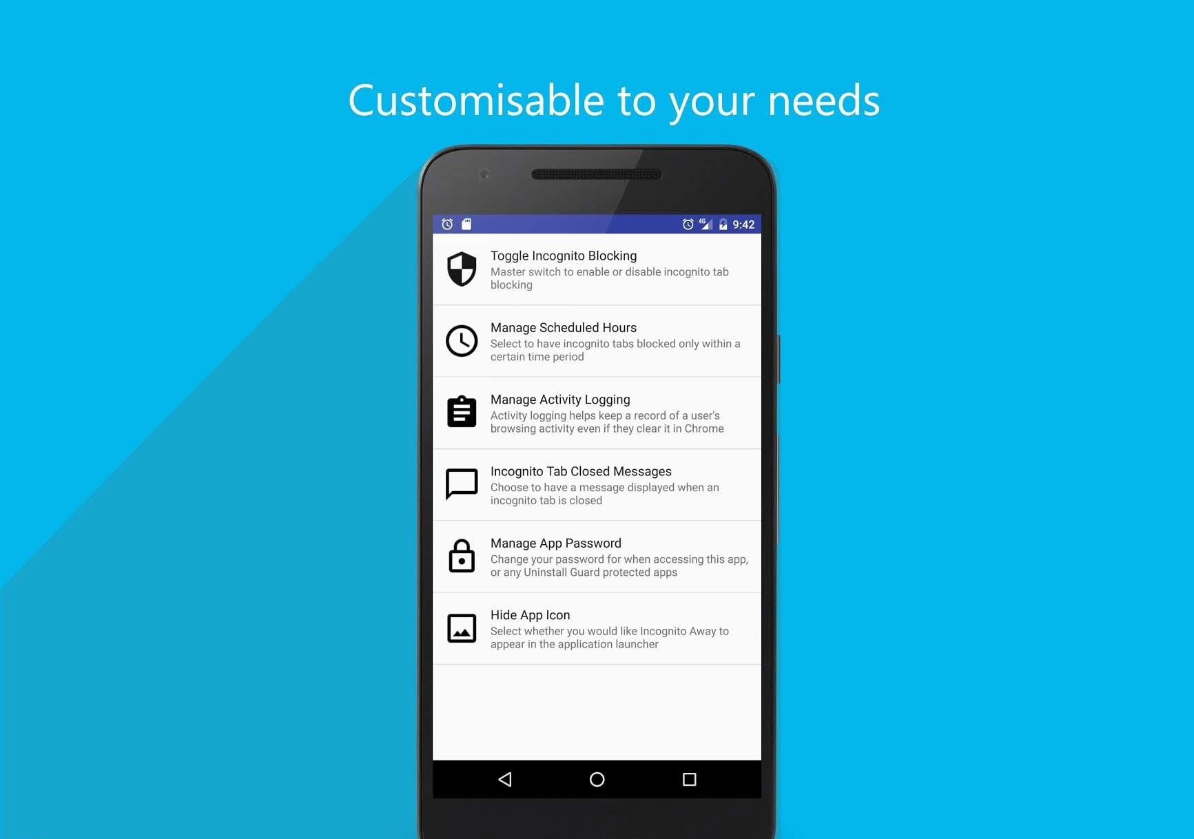 Incognito Away - Disable Incognito Tabs screenshot 4