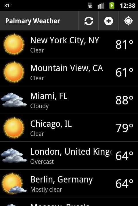 Palmary Weather screenshot 1