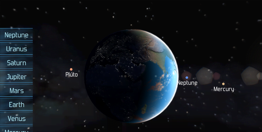 Solar System Explorer HD Pro screenshot 1