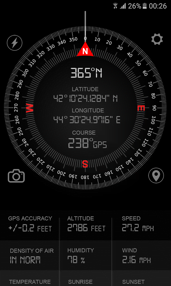 Compass GPS Pro Military Compass with Camera screenshot 2