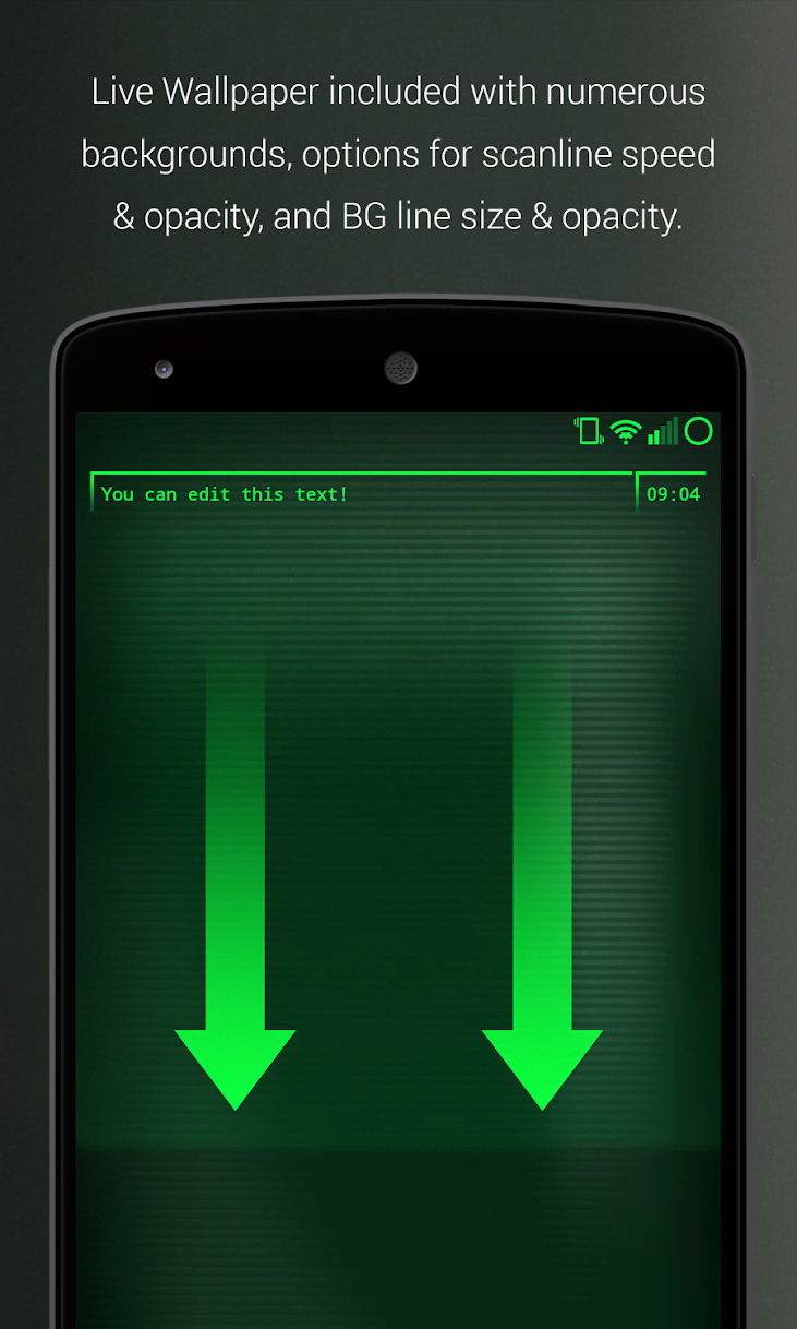 PipTec Green Icons & Live Wall screenshot 2
