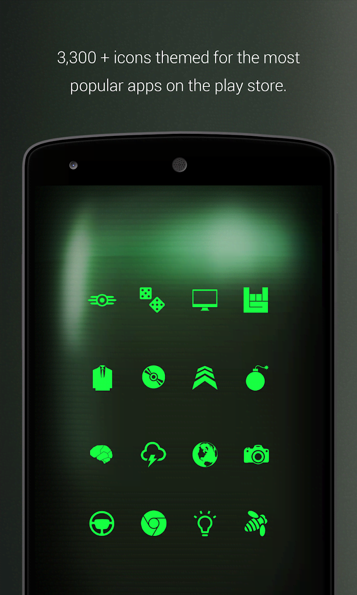 PipTec Green Icons & Live Wall screenshot 3