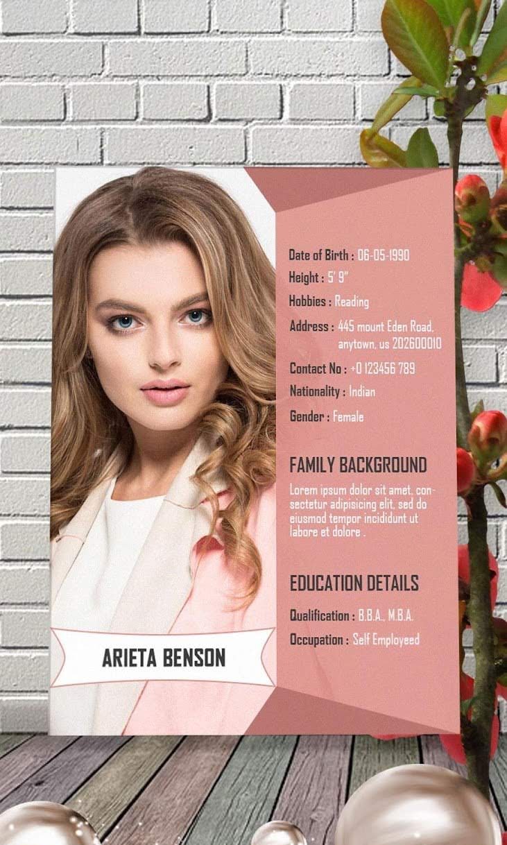 Creative Biodata Maker screenshot 3