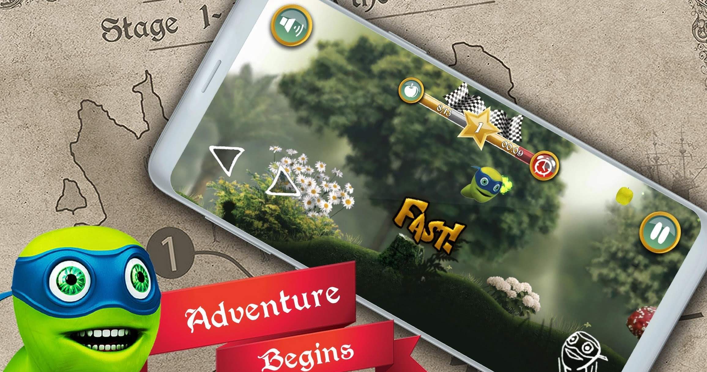 Ninja Worm Run screenshot 2