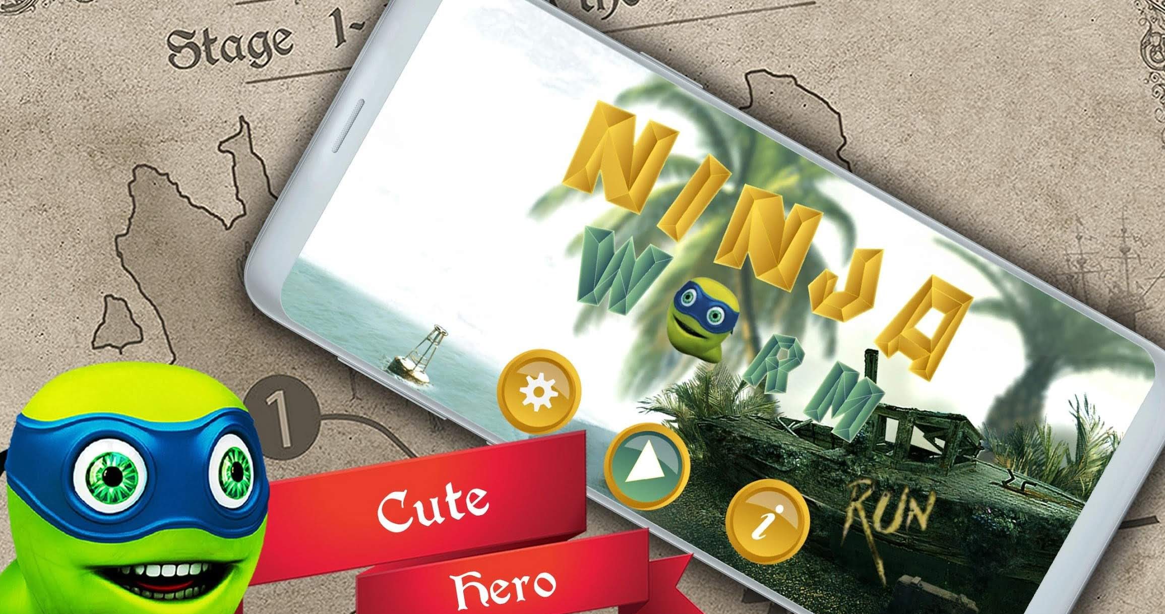 Ninja Worm Run screenshot 1