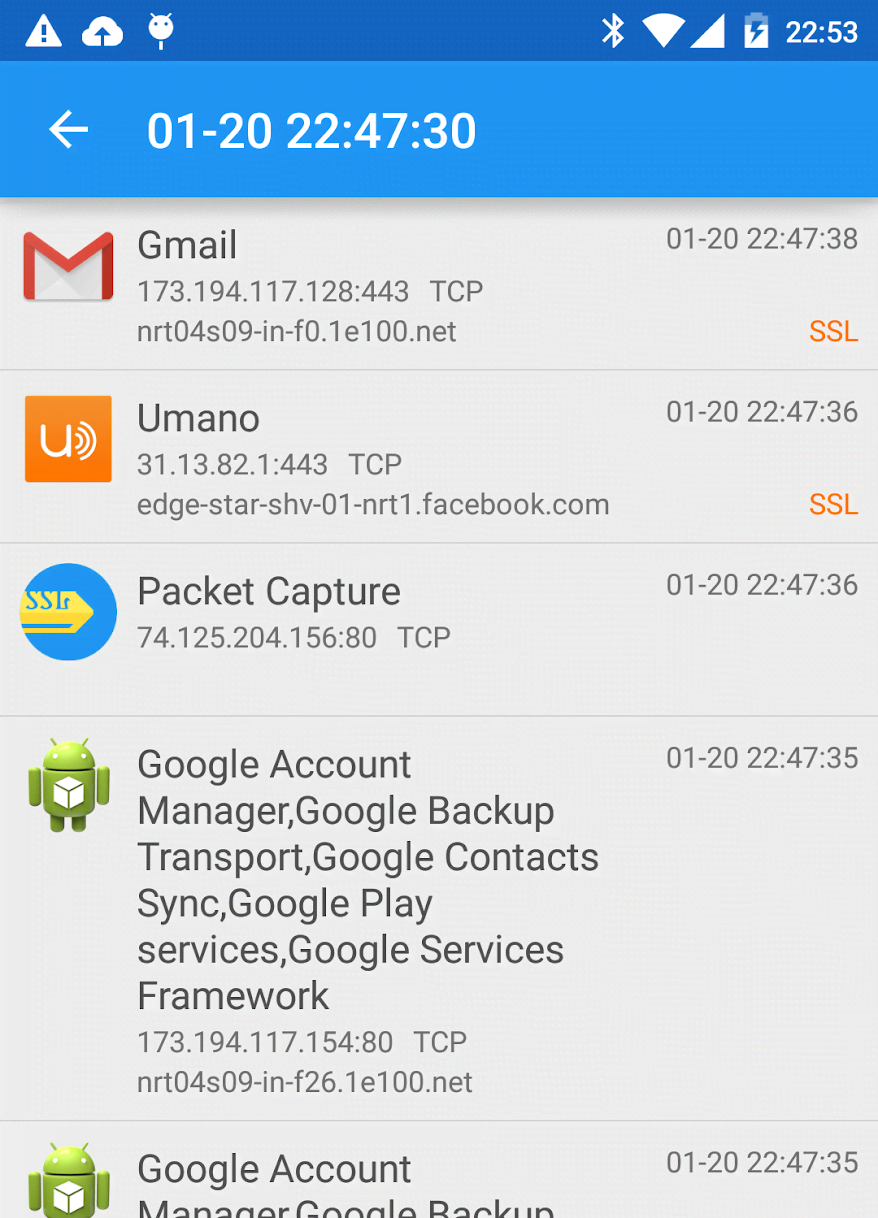 Packet Capture screenshot 1