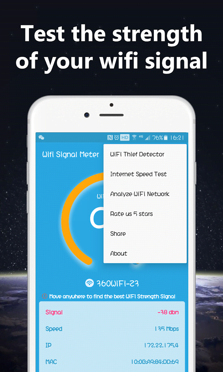 WiFi Signal Strength Meter Pro (No Ads) screenshot 2
