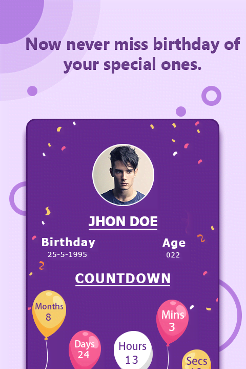 Birthday Countdown Meter screenshot 2