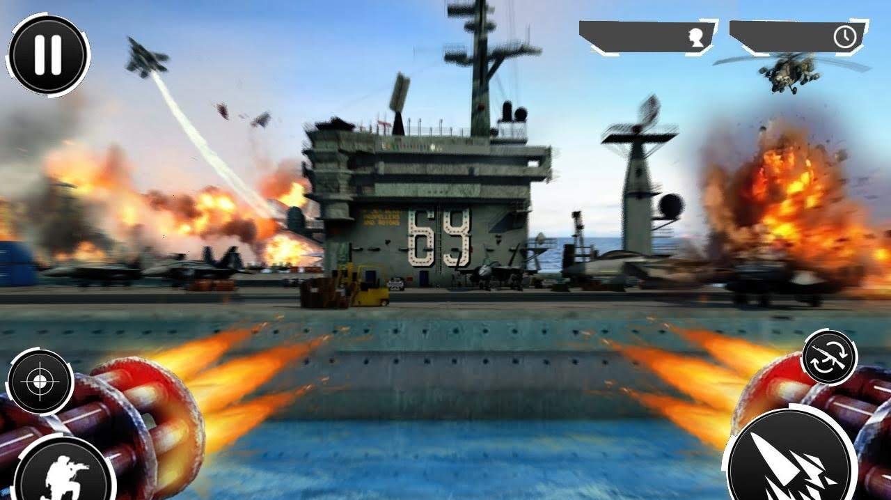 Navy Gunner Shoot War 3D screenshot 1