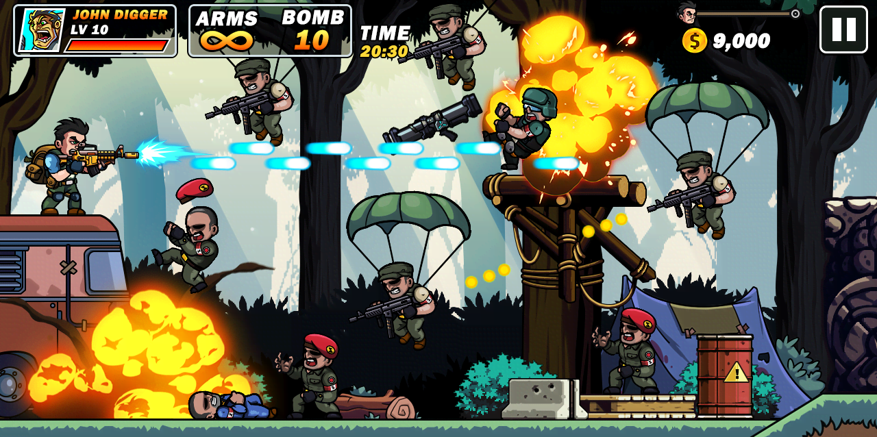 Metal Mercenary - 2D Platform Action Shooter screenshot 4